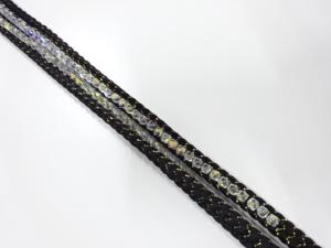 正絹　ビーズ飾り　手組帯締め